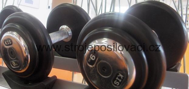 Činky jednoruční pogumované 10kg