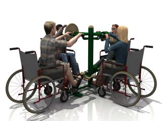 Posilovací stroj pro handicapované 18