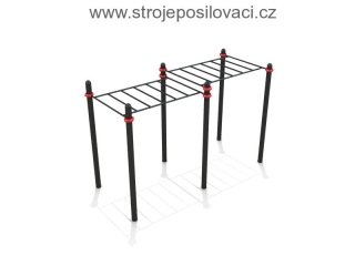 Horizontální dvojitý žebřík MSW 002